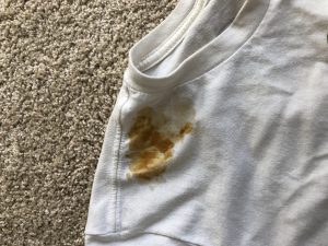 baby food stain