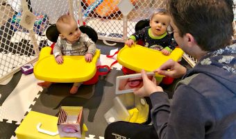 DAILY HOME SCHOOLING FOR TWIN INFANTS FROM SIX MONTHS