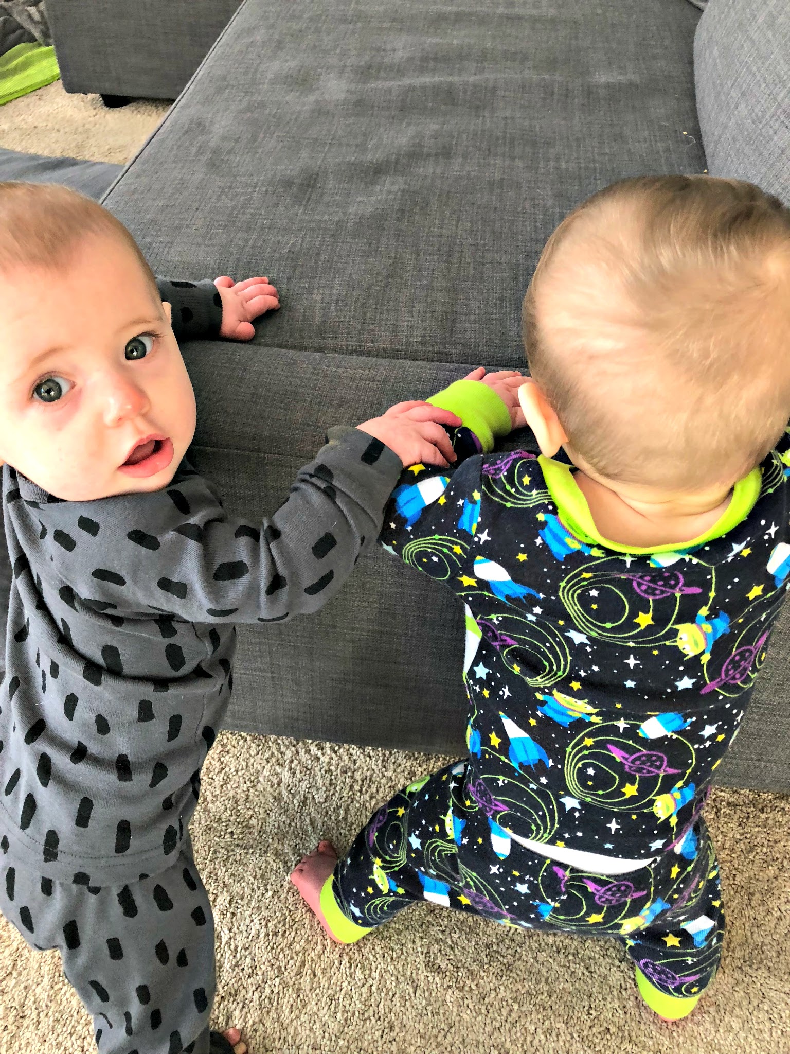 babies learning to stand