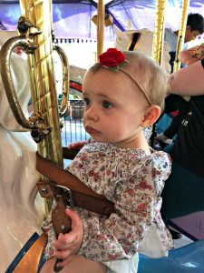 10 month old on carousel