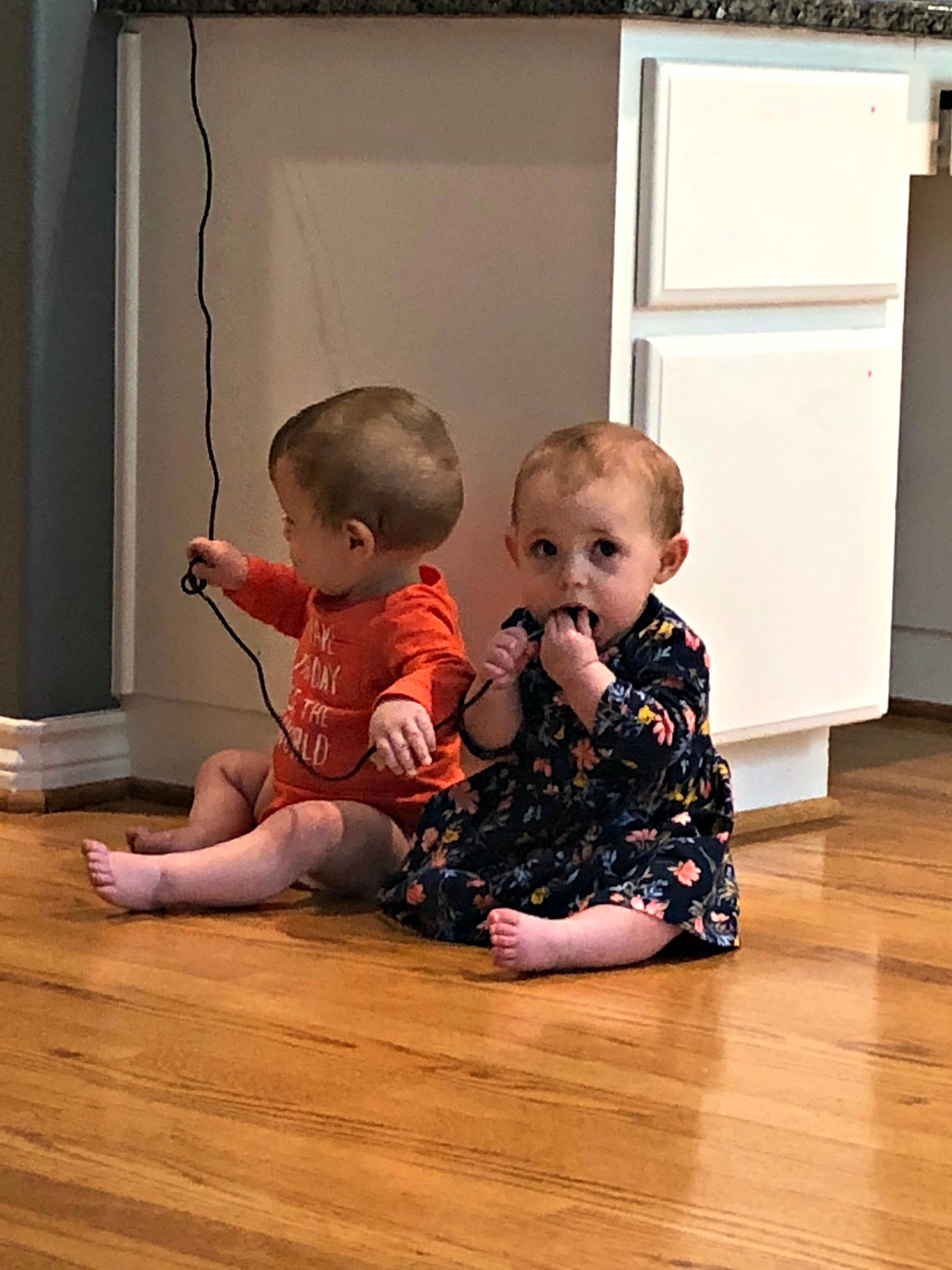 babies pulling cords