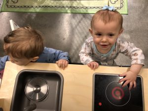 toddlers play in Ikea